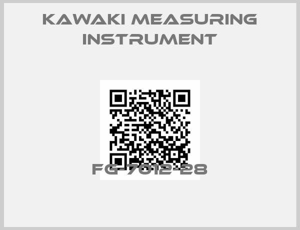 KAWAKI MEASURING INSTRUMENT-FG-7012-28