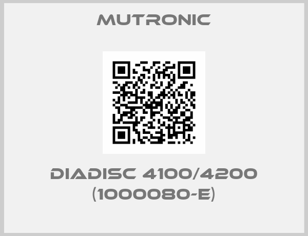 Mutronic-DIADISC 4100/4200 (1000080-E)
