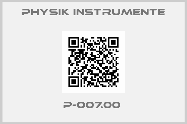 Physik Instrumente-P-007.00 