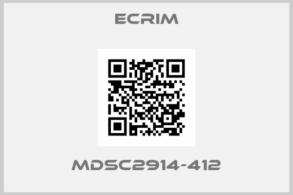 ECRIM-MDSC2914-412