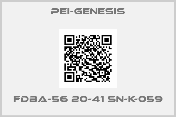 PEI-Genesis-FDBA-56 20-41 SN-K-059