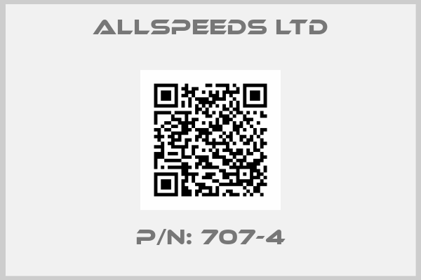 Allspeeds Ltd-P/N: 707-4