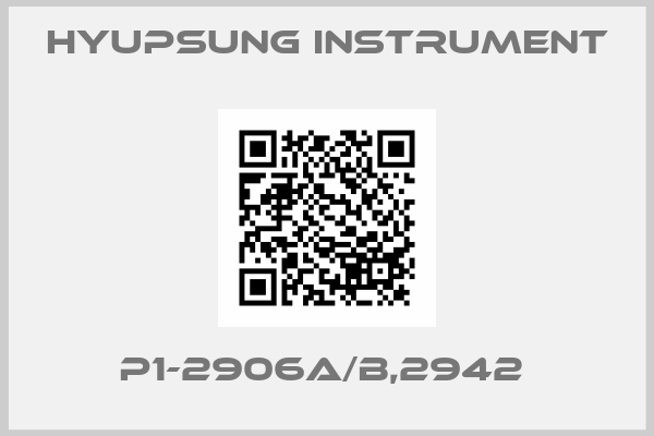 Hyupsung instrument-P1-2906A/B,2942 
