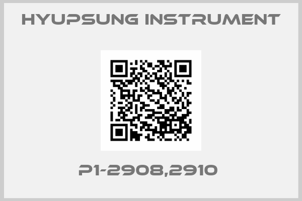 Hyupsung instrument-P1-2908,2910 