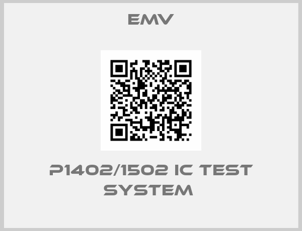 Emv-P1402/1502 IC TEST SYSTEM 