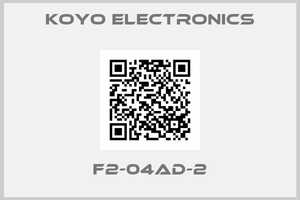 KOYO ELECTRONICS-F2-04AD-2
