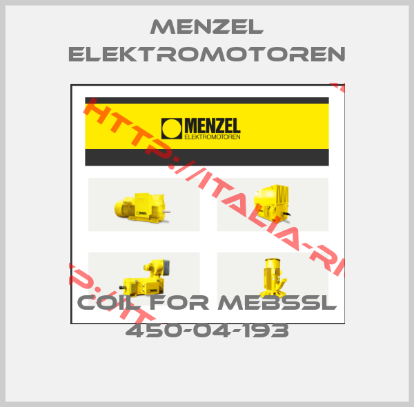 MENZEL Elektromotoren-Coil for MEBSSL 450-04-193