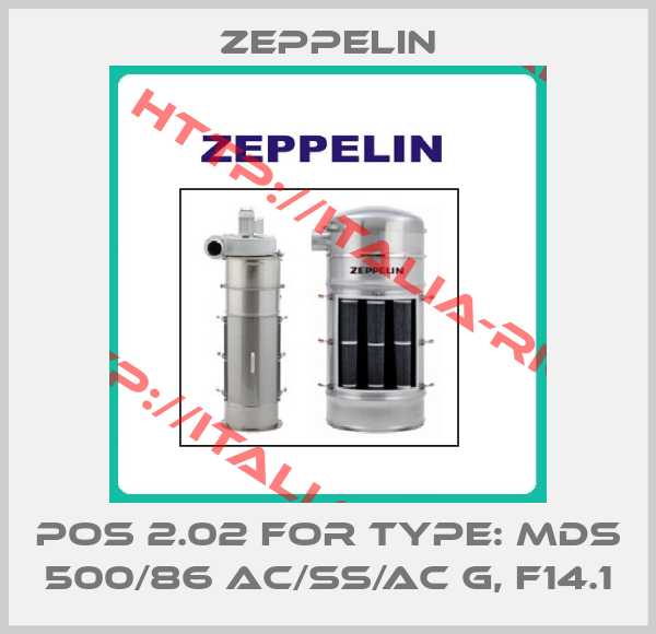 ZEPPELIN-POS 2.02 for Type: MDS 500/86 AC/SS/AC G, F14.1