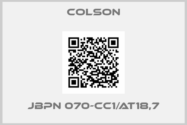 Colson-JBPN 070-CC1/AT18,7