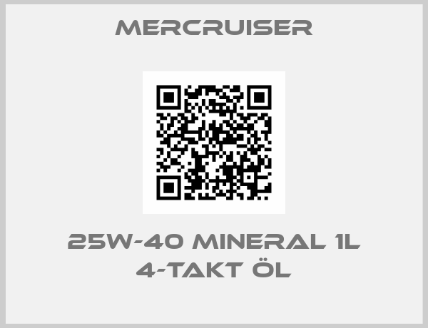 Mercruiser-25W-40 Mineral 1l 4-Takt Öl