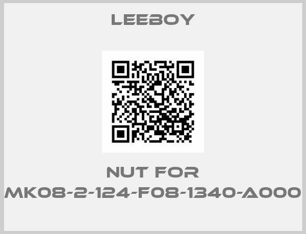 Leeboy-Nut For mk08-2-124-f08-1340-a000