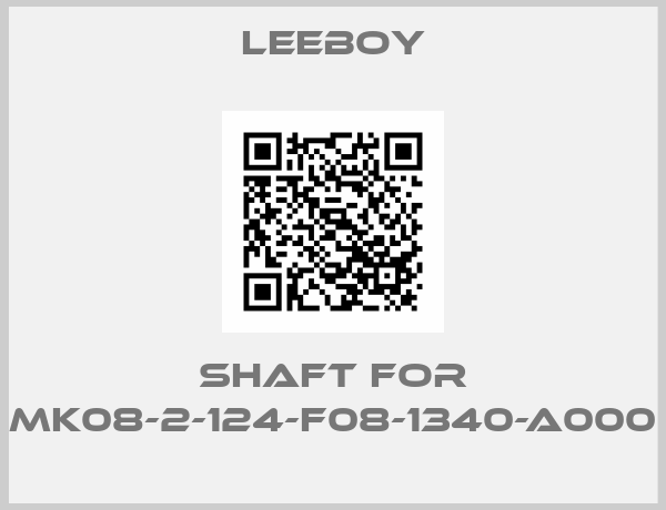 Leeboy-Shaft For mk08-2-124-f08-1340-a000