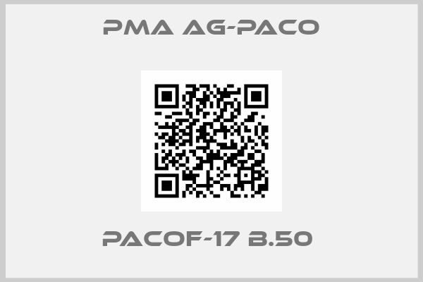 PMA AG-paco-PACOF-17 B.50 