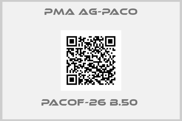 PMA AG-paco-PACOF-26 B.50 