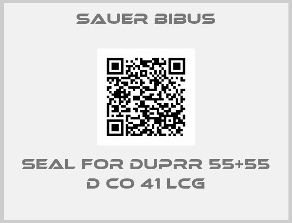 SAUER BIBUS-Seal For DUPRR 55+55 D CO 41 LCG
