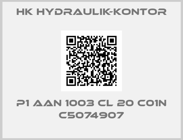HK HYDRAULIK-KONTOR-P1 AAN 1003 CL 20 C01N C5074907