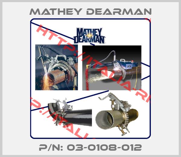 Mathey dearman-P/N: 03-0108-012