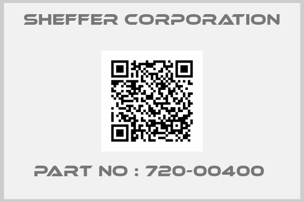 Sheffer Corporation-PART NO : 720-00400 