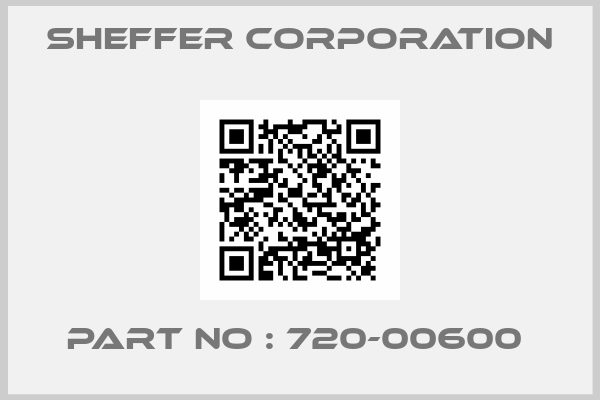 Sheffer Corporation-PART NO : 720-00600 