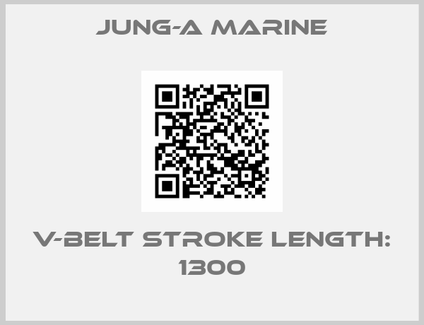 JUNG-A MARINE-V-belt stroke length: 1300