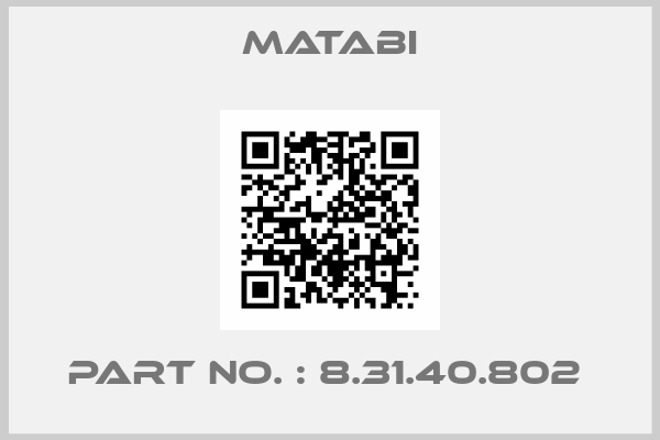 Matabi-Part no. : 8.31.40.802 