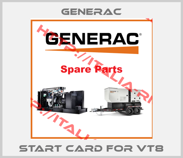 GENERAC-start card for VT8