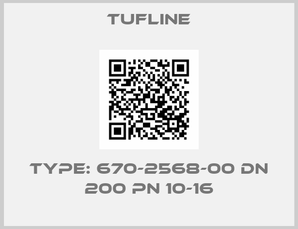 Tufline-Type: 670-2568-00 DN 200 PN 10-16
