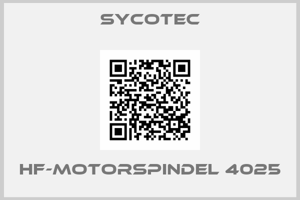 SycoTec-HF-Motorspindel 4025