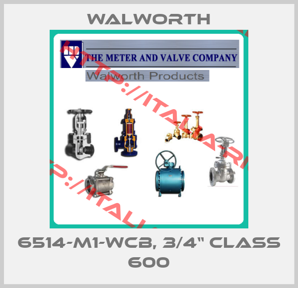 Walworth-6514-M1-WCB, 3/4“ Class 600
