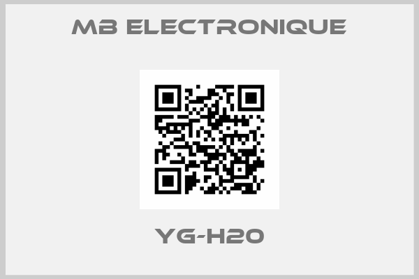 MB ELECTRONIQUE-YG-H20