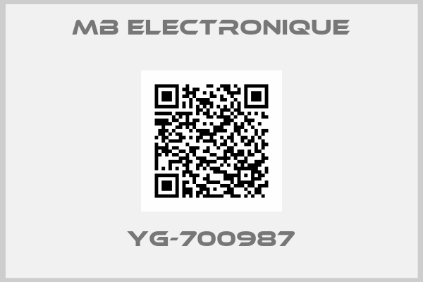 MB ELECTRONIQUE-YG-700987