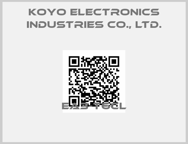 KOYO ELECTRONICS INDUSTRIES CO., LTD.-EA3-T6CL