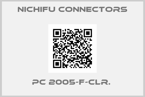 Nichifu Connectors-PC 2005-F-CLR. 