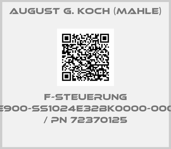 August G. Koch (Mahle)-F-STEUERUNG E900-SS1024E32BK0000-000 / PN 72370125