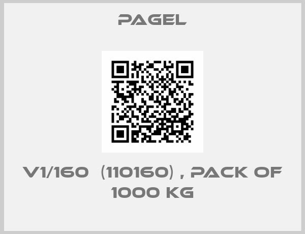 Pagel-V1/160  (110160) , pack of 1000 kg