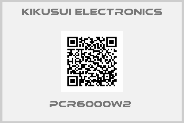 Kikusui Electronics-PCR6000W2 