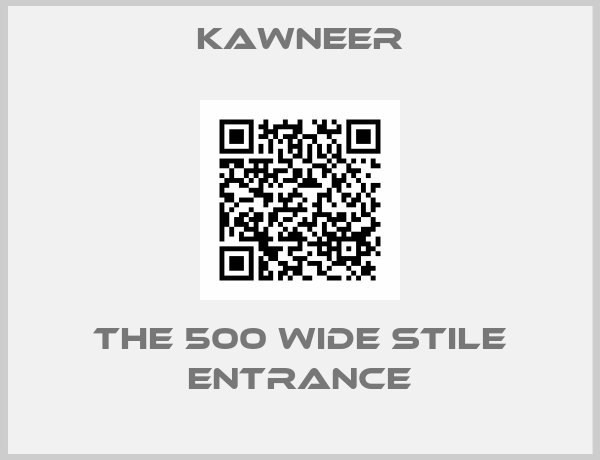 Kawneer-The 500 Wide Stile Entrance