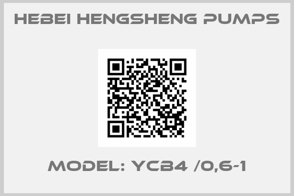 HEBEI HENGSHENG PUMPS-Model: YCB4 /0,6-1