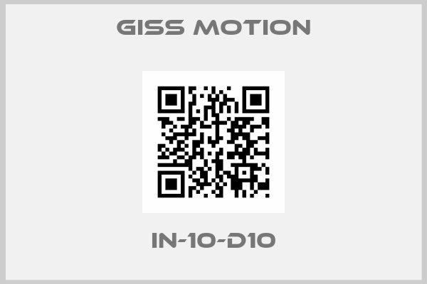 Giss Motion-IN-10-D10