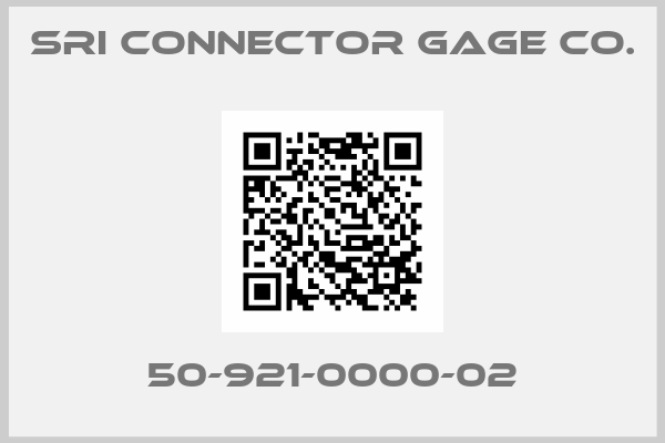 SRI Connector Gage Co.-50-921-0000-02