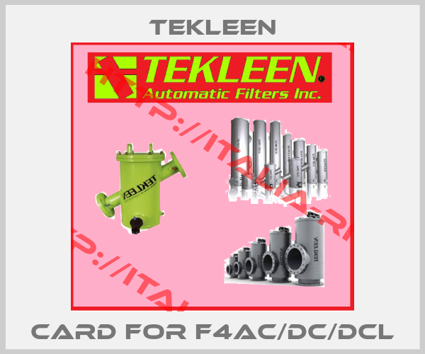 Tekleen-card for F4AC/DC/DCL