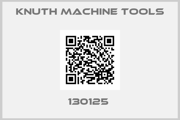 Knuth Machine Tools-130125 