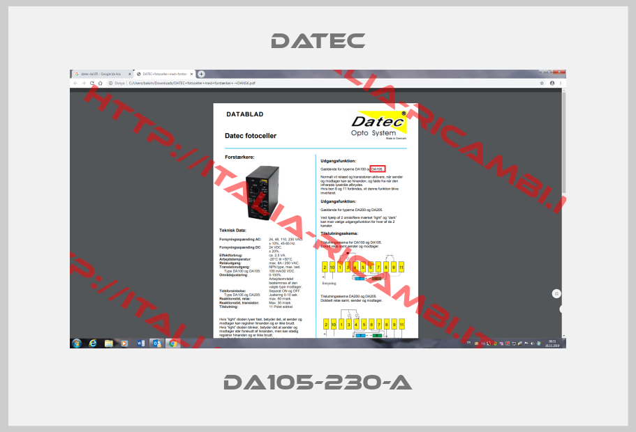 DATEC-DA105-230-A