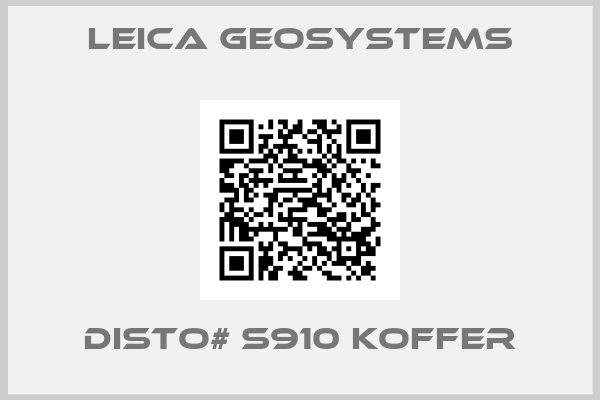 Leica Geosystems-DISTO# S910 Koffer