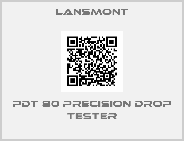 Lansmont-PDT 80 precision drop tester
