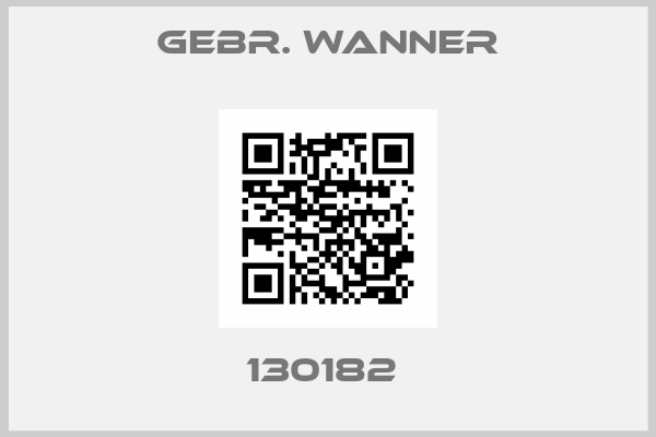 GEBR. WANNER-130182 