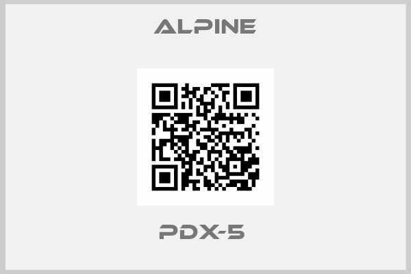 Alpine-PDX-5 