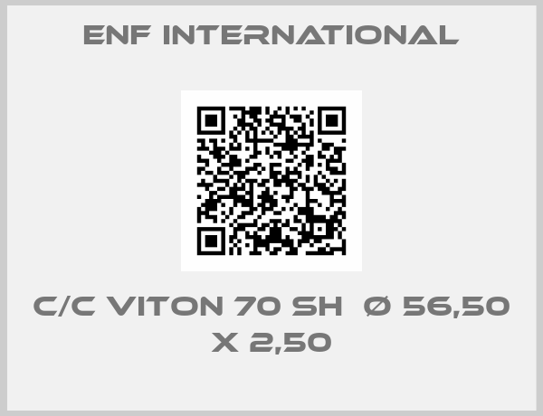 ENF International-C/C Viton 70 SH  Ø 56,50 x 2,50