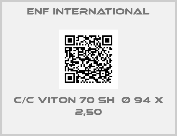 ENF International-C/C Viton 70 SH  Ø 94 x 2,50