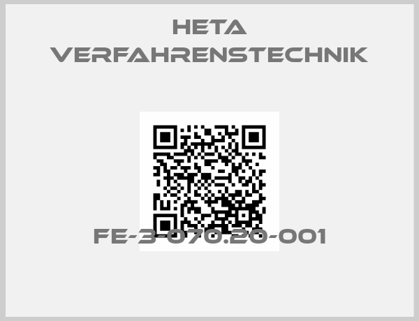 HETA Verfahrenstechnik-FE-3-070.20-001